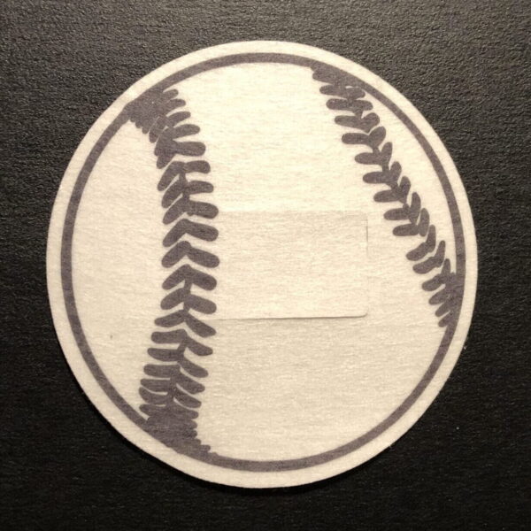 Baseball Designed precut adhesive patch to secure all diabetic devices