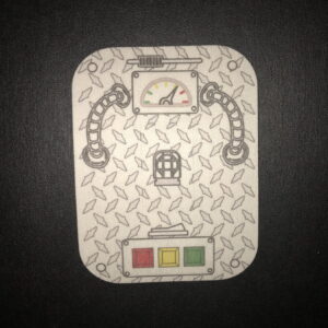 Steampunk Designed precut adhesive patch to secure all diabetic devices