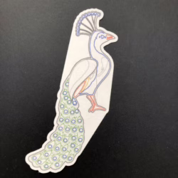 Peacock Designed precut adhesive patch to secure all diabetic devices