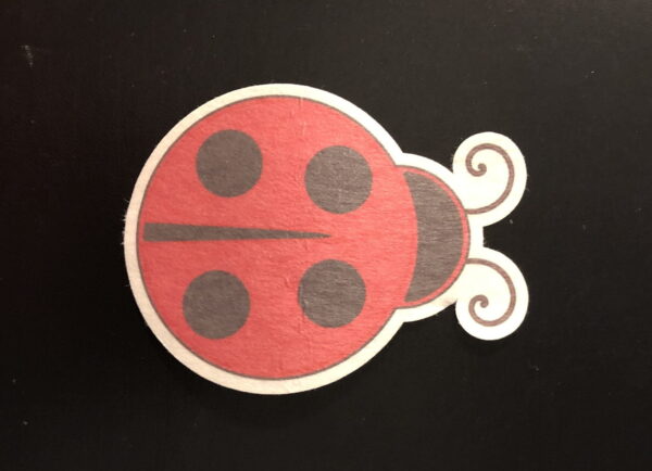 Lady Bug Designed precut adhesive patch to secure all diabetic devices