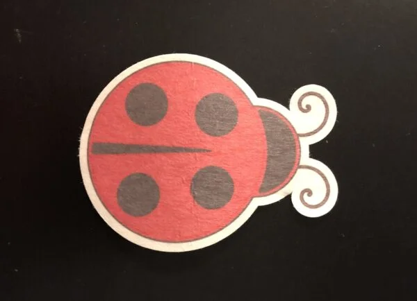 Lady Bug Designed precut adhesive patch to secure all diabetic devices