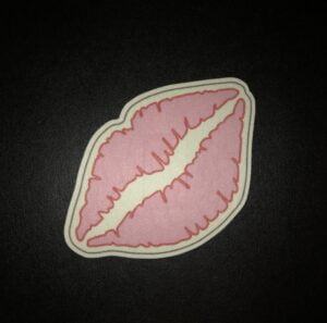 Kiss Lips Designed precut adhesive patch to secure all diabetic devices