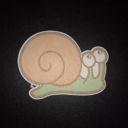 Snail Designed precut adhesive patch to secure all diabetic devices