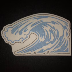 Wave Designed precut adhesive patch to secure all diabetic devices