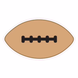 Football Designed precut adhesive patch to secure all diabetic devices