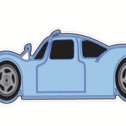 Race Car 2 Designed precut adhesive patch to secure all diabetic devices