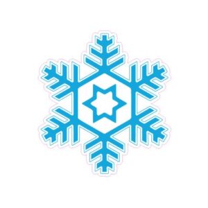 Christmas Snowflake Designed precut adhesive patch to secure all diabetic devices