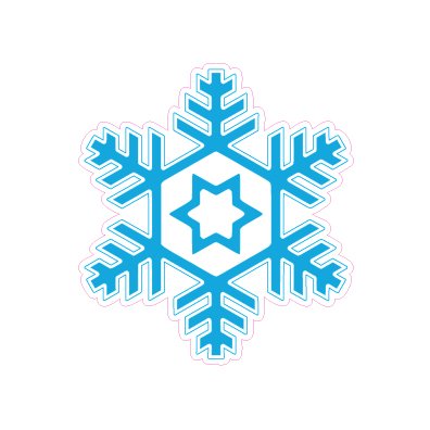 Christmas Snowflake Designed precut adhesive patch to secure all diabetic devices
