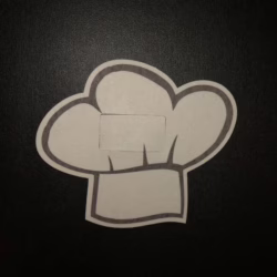 Chef Hat Designed precut adhesive patch to secure all diabetic devices