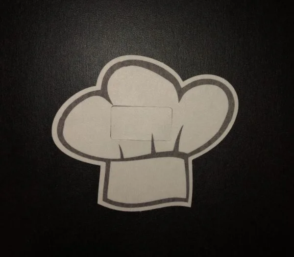 Chef Hat Designed precut adhesive patch to secure all diabetic devices