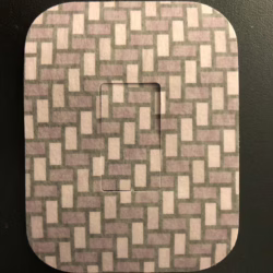 Carbon Fiber Designed precut adhesive patch to secure all diabetic devices