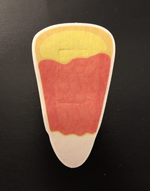 Halloween Candy Corn Designed precut adhesive patch to secure all diabetic devices