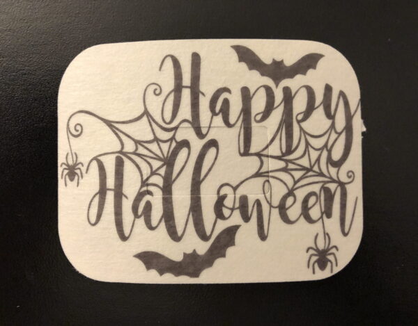 Happy Halloween Designed precut adhesive patch to secure all diabetic devices