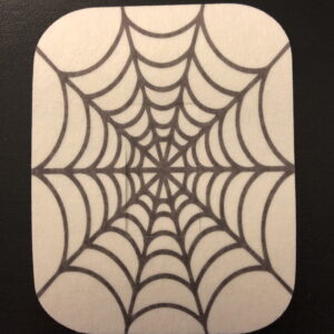 Halloween Spider Web Designed precut adhesive patch to secure all diabetic devices