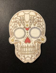 Sugar Skull 2 Designed precut adhesive patch to secure all diabetic devices