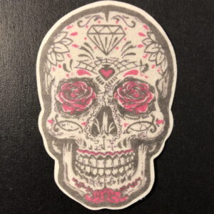 Sugar Skull Designed precut adhesive patch to secure all diabetic devices