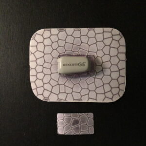 Scale Designed precut adhesive patch to secure all diabetic devices