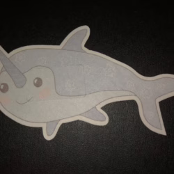 Narwhal Designed precut adhesive patch to secure all diabetic devices