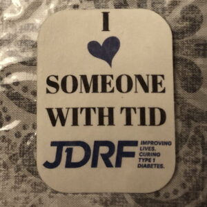 I heart someone with T1D JDRF Designed precut adhesive patch to secure all diabetic devices