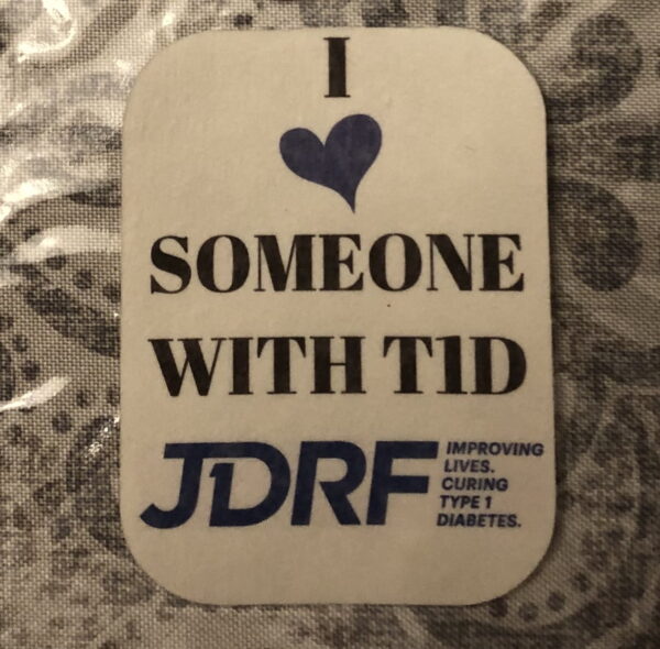 I heart someone with T1D JDRF Designed precut adhesive patch to secure all diabetic devices