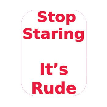 Stop Staring its Rude Designed precut adhesive patch to secure all diabetic devices