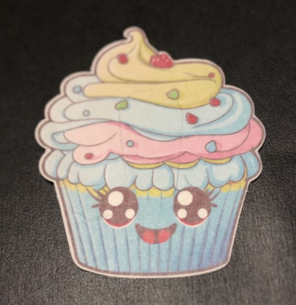 Cute Cupcake Designed precut adhesive patch to secure all diabetic devices