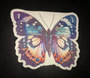 Cute Butterfly Designed precut adhesive patch to secure all diabetic devices