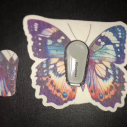 Cute Butterfly Designed precut adhesive patch to secure all diabetic devices G6