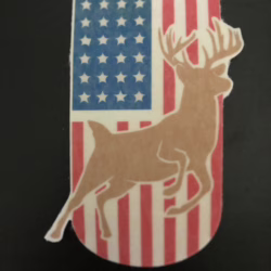 Deer Flag Designed precut adhesive patch to secure all diabetic devices