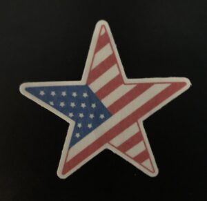 Star Flag Designed precut adhesive patch to secure all diabetic