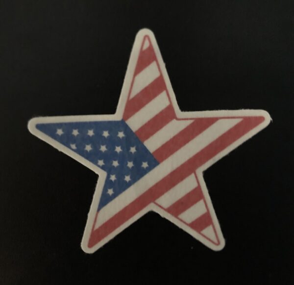 Star Flag Designed precut adhesive patch to secure all diabetic devices