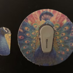 Peacock 2 Designed precut adhesive patch to secure all diabetic devices G6