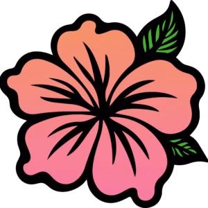 Tropical Flower Designed precut adhesive patch to secure all diabetic devices G6
