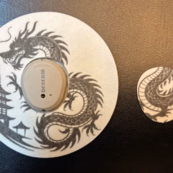 Dragon 2 Design precut adhesive patch to secure all diabetic devices Dexcom G7